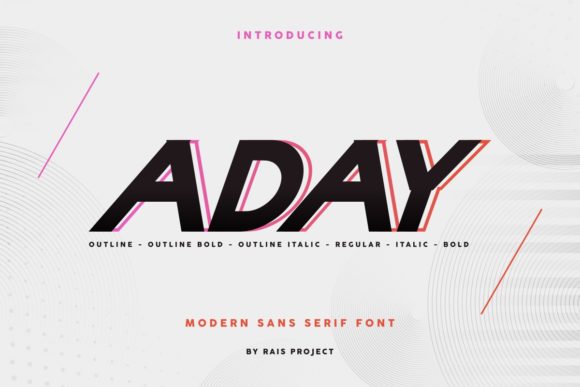 Aday: A Modern Sans Serif Font for Professional Projects