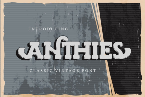 Anthies Font for Handmade and Commercial Craft Projects