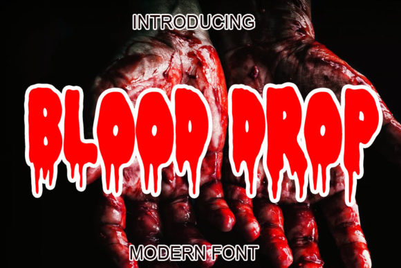 Blood Drop: A Playful Display Font for Digital Branding
