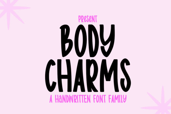 Body Charms Font for Handmade and Craft Projects
