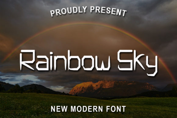 Boost Your Campaign with the Rainbow Sky Typeface