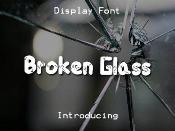 Broken Glass Font for Professional Branding