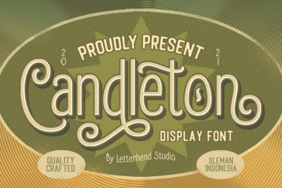 Candleton Font for Web Design: A Warm Display Typeface