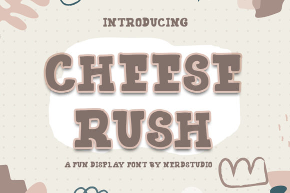 Cheese Rush: A Vintage Display Font for Handmade Creations