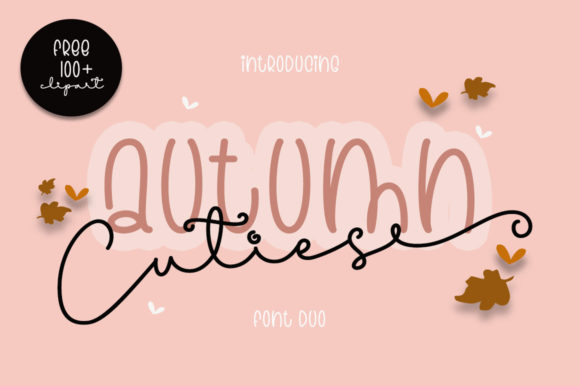 Cuties Autumn Duo Font for Seasonal Campaigns