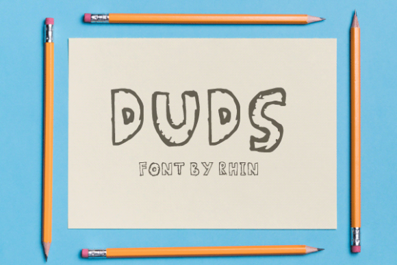 Duds Display Font for Web Design