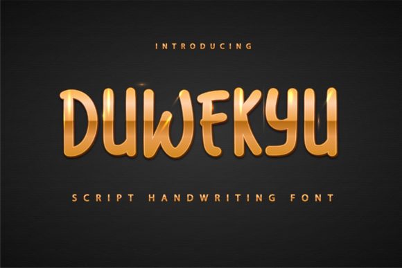 Duwekyu: A Playful Font for Handmade Creations