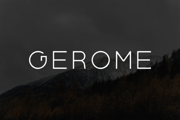 Gerome: A Modern Sans Serif Font for Bold Branding