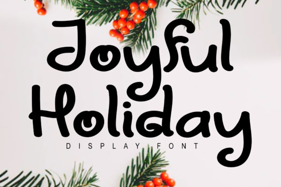 Joyful Holiday Font for Creative Projects