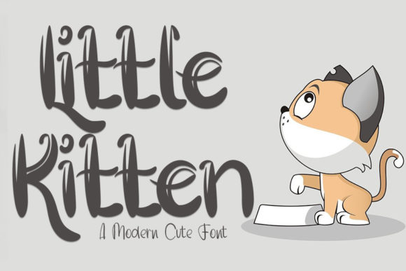 Little Kitten: A Playful Display Font for Web Design