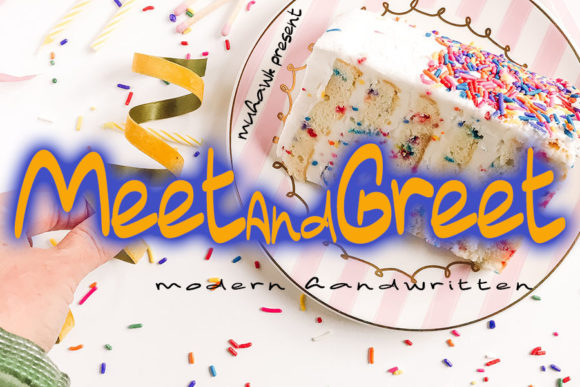 Meet and Greet Font for Handmade Creations