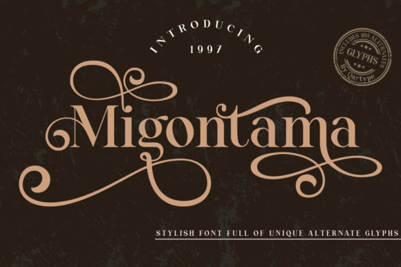 Migontama: A Vintage Serif Font for Editorial Design