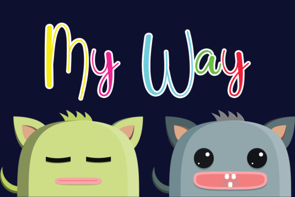 My Way Font for Handmade Creations and More