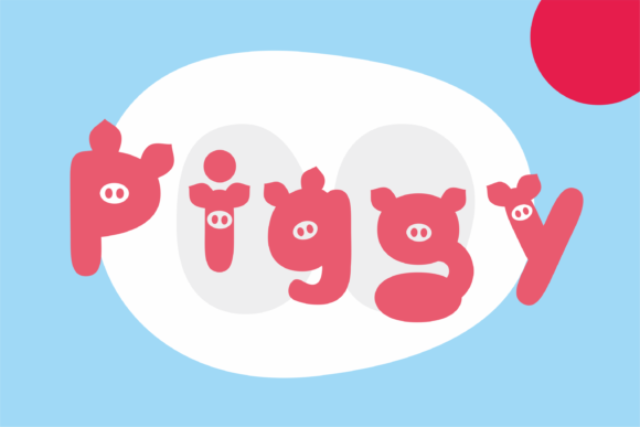 Piggy Font for Editorial Design and Creative Projects