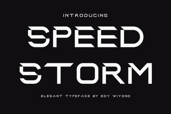 Speed Storm Font for Bold Digital Campaigns