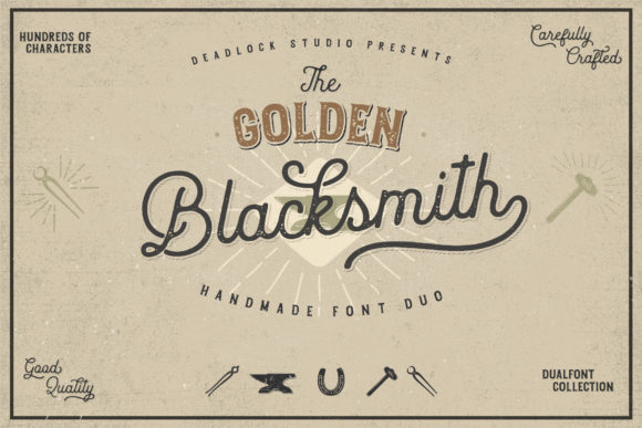 The Golden Blacksmith: A Timeless Typeface for Editorial Design