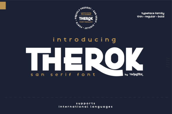 Therok: A Bold Display Font for Modern Web Design
