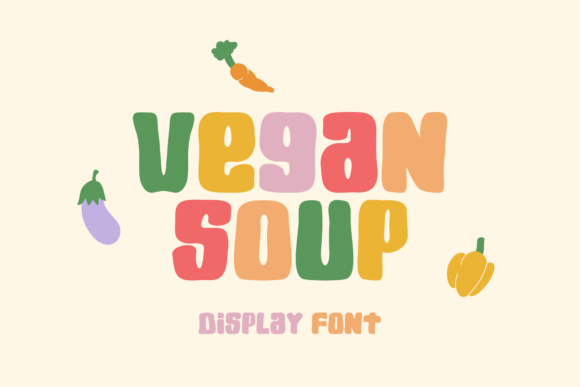 Vegan Soup Font for Editorial Design