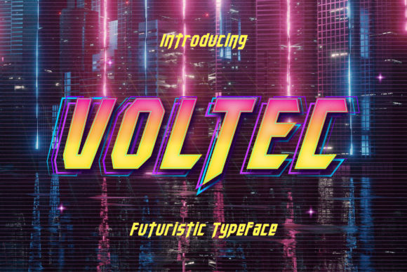 Voltec Display Font for Web Design