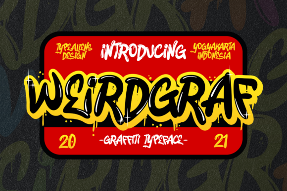 Weirdgraf: A Trendy Display Font for Bold Campaign Designs