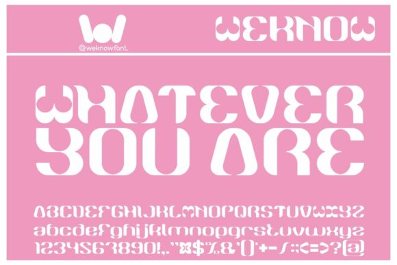 Whatever You Are Font for Web Design