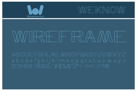Wireframe Font for Bold Branding Projects